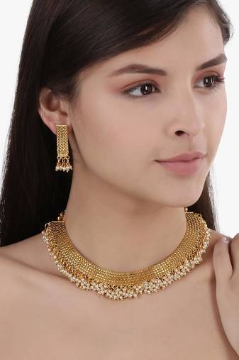 Aheli traditional necklace jewellery set with earrings for women