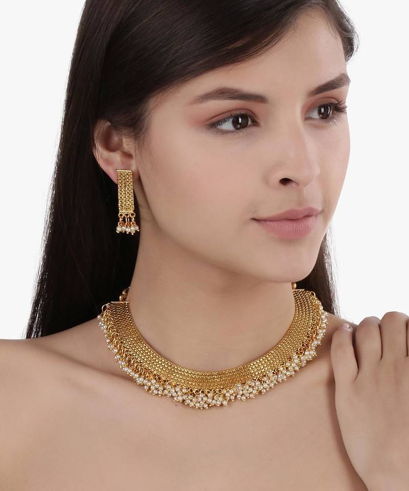 Aheli traditional necklace jewellery set with earrings for women