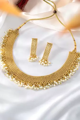 Aheli traditional necklace jewellery set with earrings for women