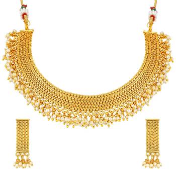Aheli traditional necklace jewellery set with earrings for women 3