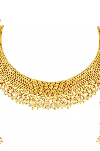 Aheli traditional necklace jewellery set with earrings for women