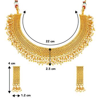 Aheli traditional necklace jewellery set with earrings for women 4
