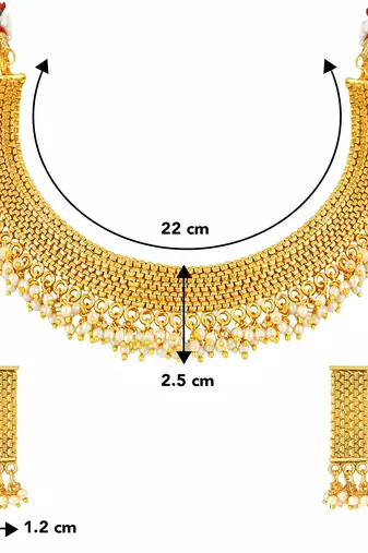 Aheli traditional necklace jewellery set with earrings for women