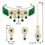 Aheli adjustable choker necklace with earring maang tikka jewellery set for women