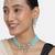 Aheli sky blue choker necklace with earring maang tikka jewellery set for women