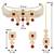 Aheli choker necklace with earring maang tikka jewellery set for women