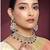 Aheli ethnic indian traditional kundan necklace earring maang tikka jewellery set for women
