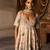 Beige Embroidered Silk Sharara Set