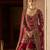 Scarlet Red Embroidered Rambagh Silk Sharara Set