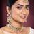 Aheli ethnic grey traditional jewellery kundan choker necklace earring maang tikka set for women