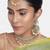 Aheli ethnic peach traditional jewellery kundan necklace earring mang tikka set for women