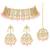 Aheli ethnic pink traditional jewellery kundan necklace earring mang tikka set for women