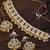Aheli ethnic yellow traditional jewellery kundan necklace earring mang tikka set for women