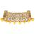 Aheli ethnic yellow traditional jewellery kundan necklace earring mang tikka set for women