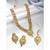 Aheli long necklace jewellery set with maang tikka and earrings for women