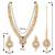 Aheli kundan studded jewellery set necklace with earrings & maang tikka for women