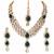 Aheli green traditional kundan necklace jewellery set gift for women