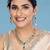 Aheli green traditional kundan necklace jewellery set gift for women