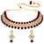 Aheli traditional kundan choker necklace earring maang tikka jewellery set for women