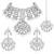 Aheli traditional kundan studded choker necklace jewellery set with earring maang tikka for women
