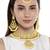 Aheli kundan choker necklace earring maang tikka traditional jewellery set for women
