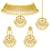 Aheli kundan choker necklace earring maang tikka traditional jewellery set for women