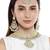 Aheli kundan choker necklace earring maang tikka traditional jewellery set for women