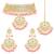 Aheli kundan choker necklace earring maang tikka traditional jewellery set for women