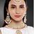 Aheli kundan choker necklace earring maang tikka traditional jewellery set for women