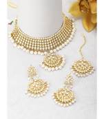 Aheli choker necklace earring maang tikka traditional jewellery set for women