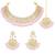 Aheli traditional kundan pink choker necklace with earring maang tikka jewellery set for women