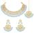 Aheli traditional sky blue kundan choker necklace with earring maang tikka jewellery set for women