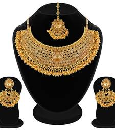 Aheli wedding necklace set with earring & maang tikka for women