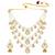 Aheli ethnic layered faux pearl kundan necklace earring set indian traditional jewellery set for women