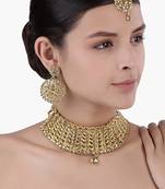 Aheli choker necklace with earring & maang tikka set for women