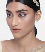 Aheli traditional floral kundan pearl studded rajasthani sheeshpatti sheeshphool mathapatti for women