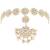 Aheli traditional floral kundan pearl studded rajasthani style maangtikka sheeshpatti sheeshphool mathapatti for women