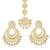 Aheli kundan chandbali earring maang tikka traditional jewellery set for women