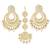 Aheli kundan chandbali earring maang tikka traditional jewellery set for women