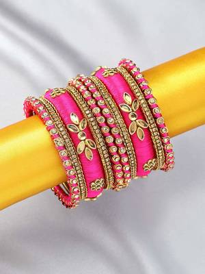 rani pink bangles set navratri gift for women 1