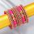 rani pink bangles set navratri gift for women