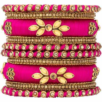rani pink bangles set navratri gift for women 3