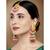 Aheli enamel meenakari jhumki earrings with maang tikka jewellery set for women