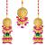 Aheli enamel meenakari jhumki earrings with maang tikka jewellery set for women