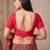 Pink printed crepe silk fancy smooth saree with unstitch blouse