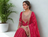 Pink silk sequin embroidery work kurta Sharara and Dupataa 3pc set