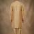 Beige dupion silk kurta set