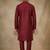 Maroon dupion silk kurta set