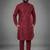 Maroon dupion silk kurta set