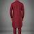 Maroon dupion silk kurta set